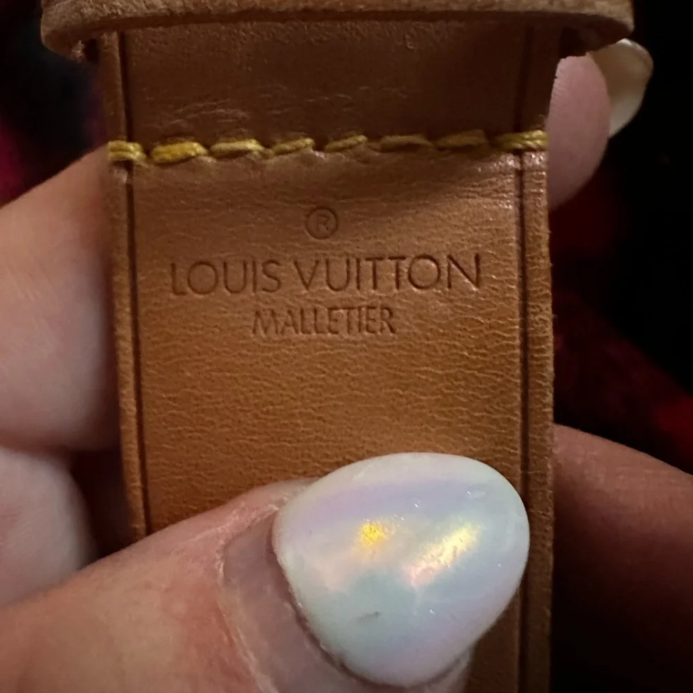 Louis Vuitton Tan Vachetta Leather Luggage Tag EUC - Picture 7 of 7